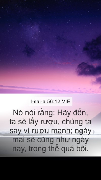 I-sai-a 56:12 VIE Bible Verse Image
