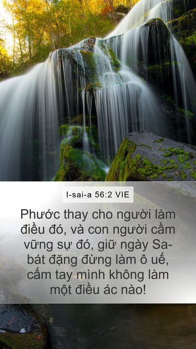 I-sai-a 56:2 VIE Bible Verse Image