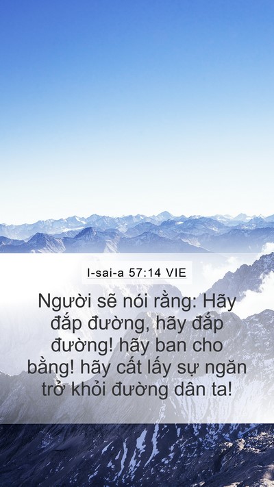 I-sai-a 57:14 VIE Bible Verse Image