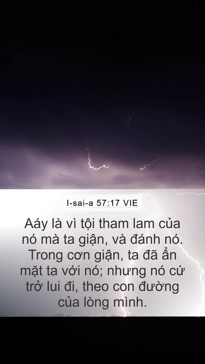 I-sai-a 57:17 VIE Bible Verse Image