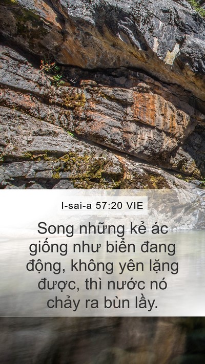 I-sai-a 57:20 VIE Bible Verse Image