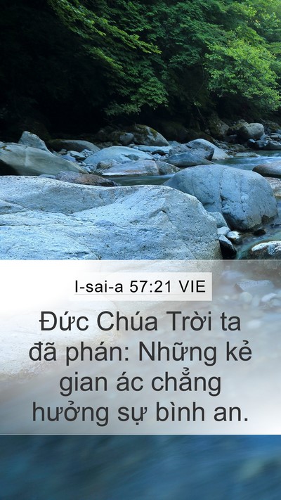 I-sai-a 57:21 VIE Bible Verse Image