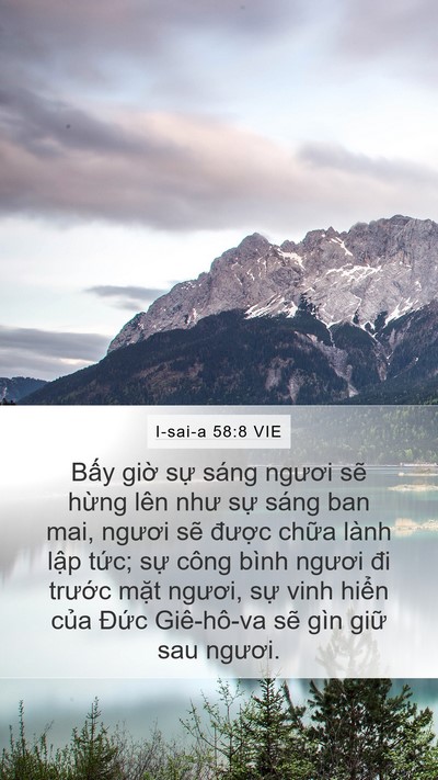 I-sai-a 58:8 VIE Bible Verse Image