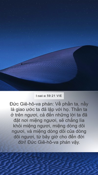 I-sai-a 59:21 VIE Bible Verse Image