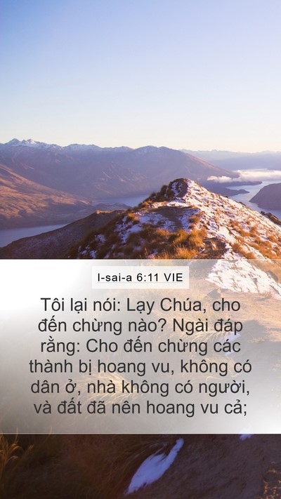 I-sai-a 6:11 VIE Bible Verse Image