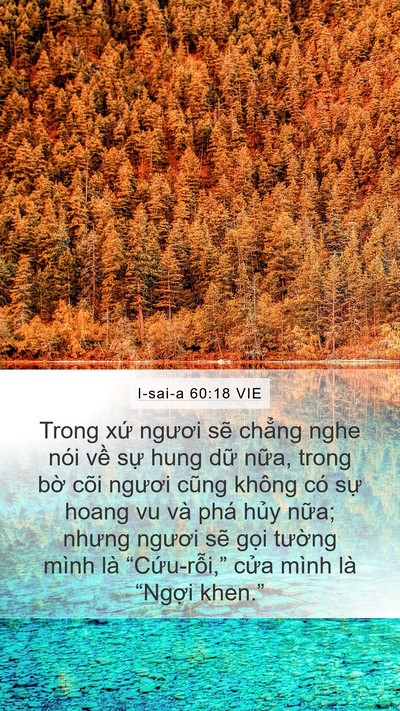 I-sai-a 60:18 VIE Bible Verse Image