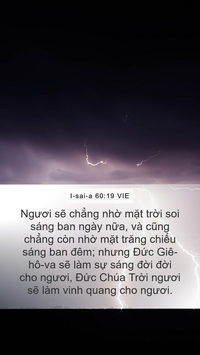 I-sai-a 60:19 VIE Bible Verse Image