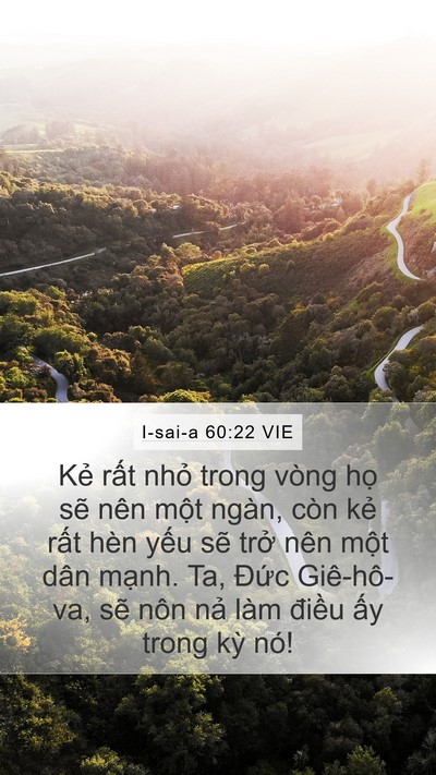 I-sai-a 60:22 VIE Bible Verse Image