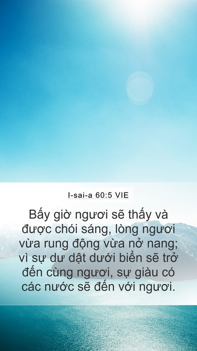I-sai-a 60:5 VIE Bible Verse Image