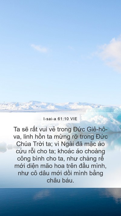 I-sai-a 61:10 VIE Bible Verse Image