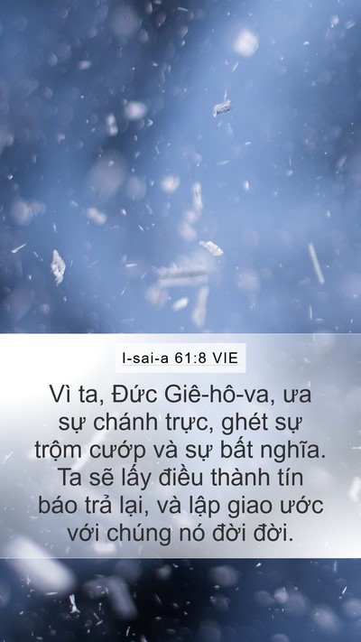 I-sai-a 61:8 VIE Bible Verse Image