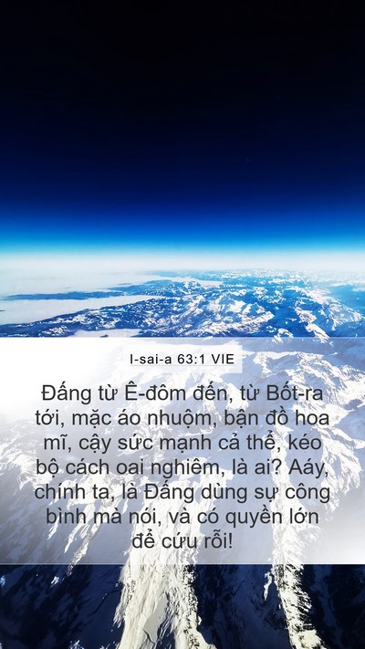 I-sai-a 63:1 VIE Bible Verse Image