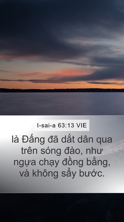 I-sai-a 63:13 VIE Bible Verse Image