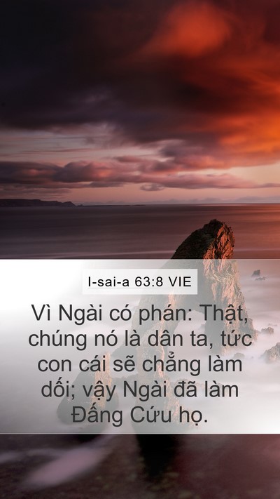 I-sai-a 63:8 VIE Bible Verse Image