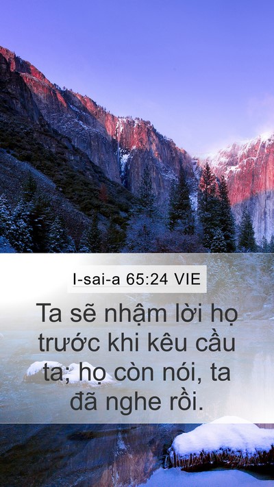 I-sai-a 65:24 VIE Bible Verse Image