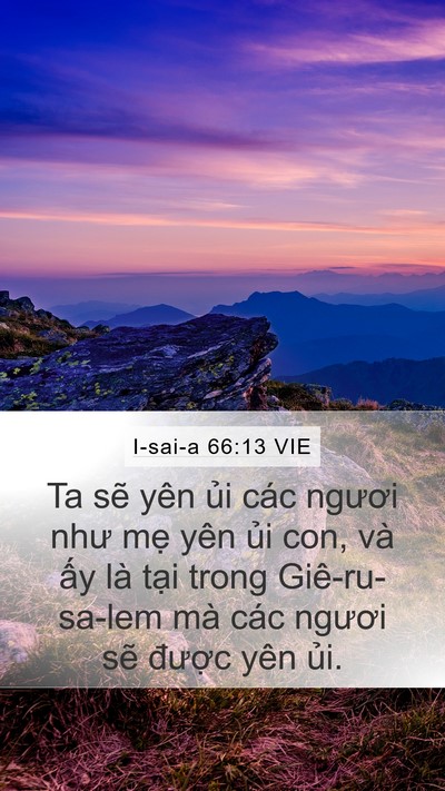 I-sai-a 66:13 VIE Bible Verse Image