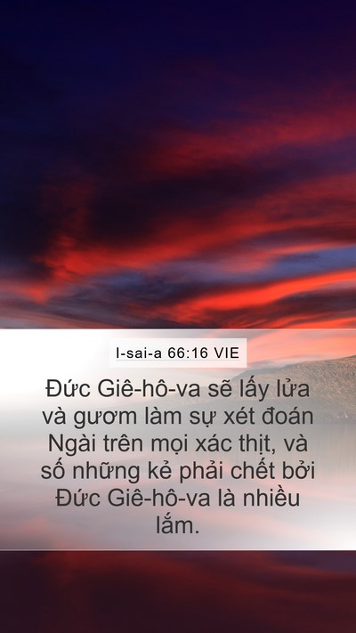 I-sai-a 66:16 VIE Bible Verse Image