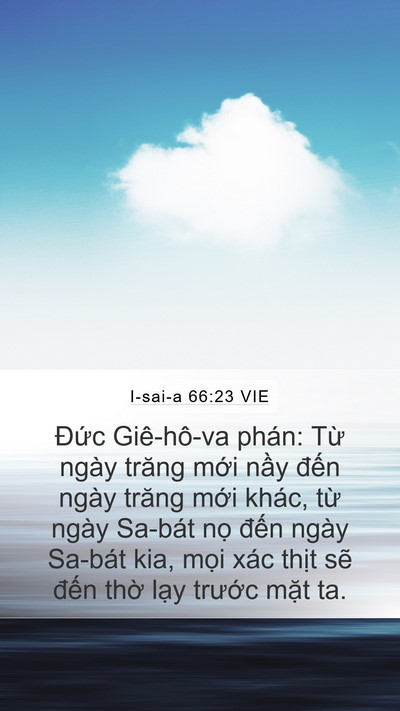 I-sai-a 66:23 VIE Bible Verse Image