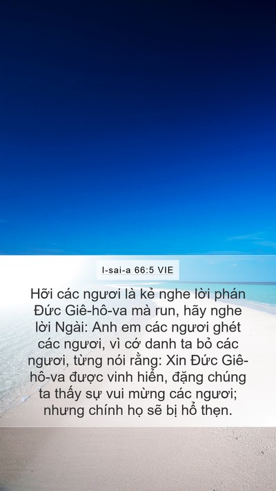 I-sai-a 66:5 VIE Bible Verse Image