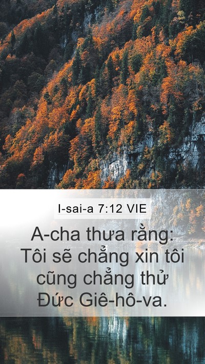 I-sai-a 7:12 VIE Bible Verse Image