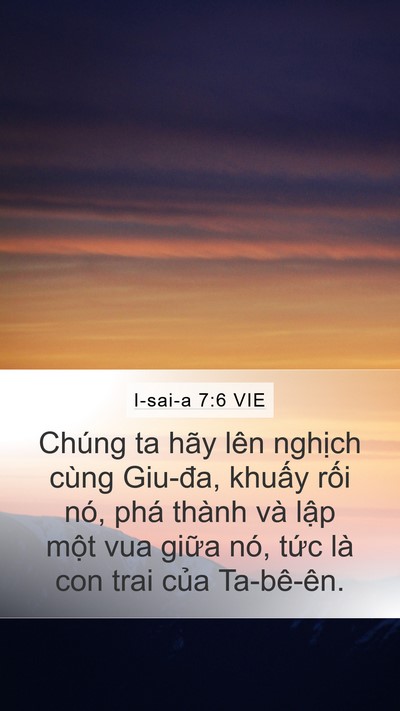 I-sai-a 7:6 VIE Bible Verse Image