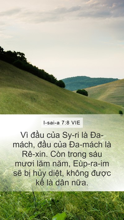 I-sai-a 7:8 VIE Bible Verse Image