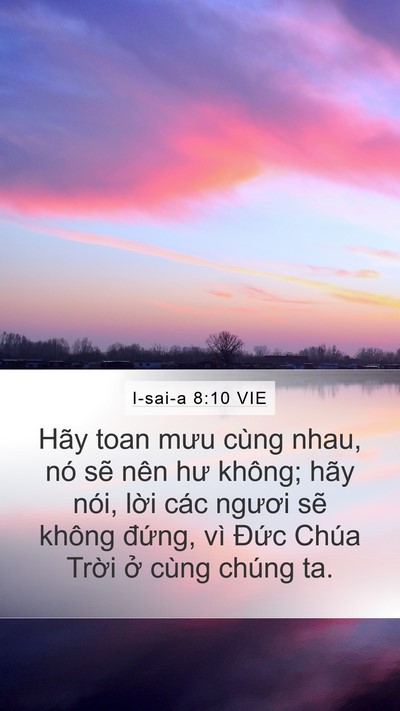 I-sai-a 8:10 VIE Bible Verse Image