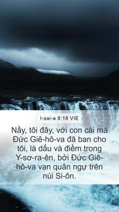 I-sai-a 8:18 VIE Bible Verse Image