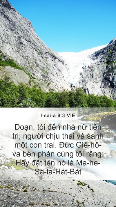 I-sai-a 8:3 VIE Bible Verse Image