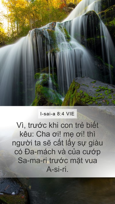 I-sai-a 8:4 VIE Bible Verse Image