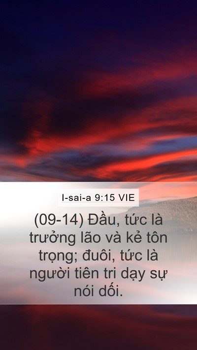 I-sai-a 9:15 VIE Bible Verse Image
