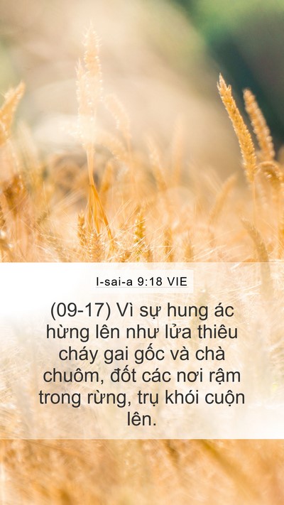 I-sai-a 9:18 VIE Bible Verse Image