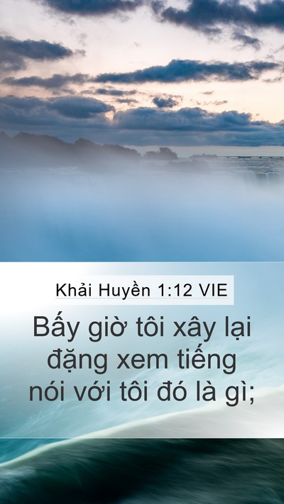 Khải Huyền 1:12 VIE Bible Verse Image