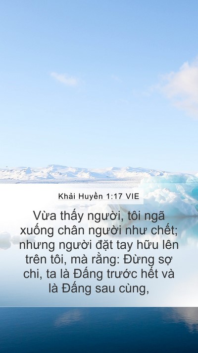 Khải Huyền 1:17 VIE Bible Verse Image