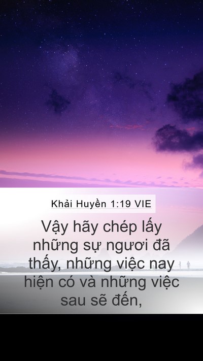 Khải Huyền 1:19 VIE Bible Verse Image