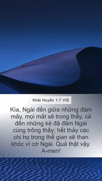 Khải Huyền 1:7 VIE Bible Verse Image