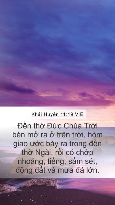 Khải Huyền 11:19 VIE Bible Verse Image