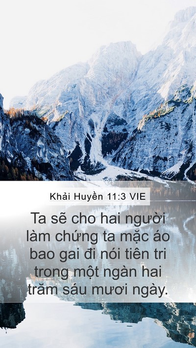 Khải Huyền 11:3 VIE Bible Verse Image