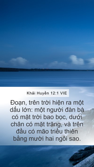 Khải Huyền 12:1 VIE Bible Verse Image