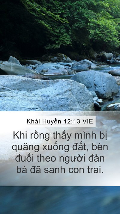 Khải Huyền 12:13 VIE Bible Verse Image