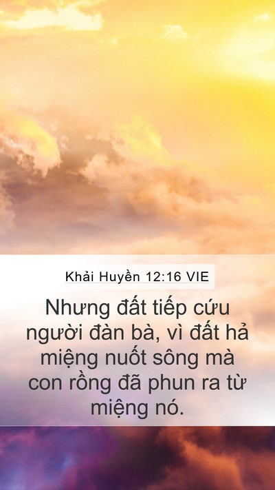 Khải Huyền 12:16 VIE Bible Verse Image
