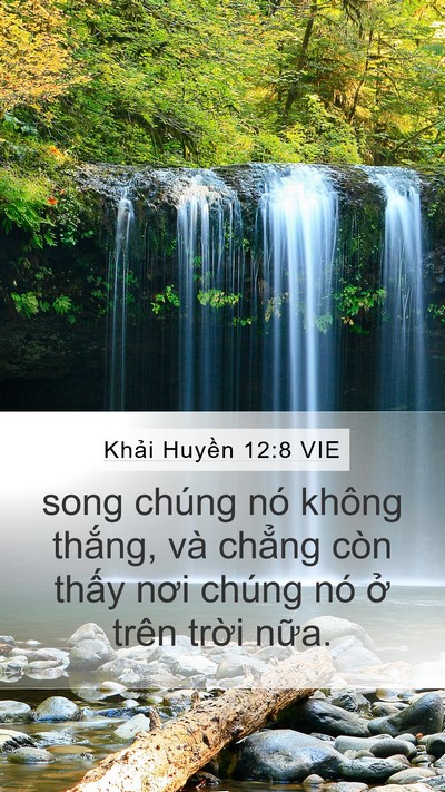 Khải Huyền 12:8 VIE Bible Verse Image