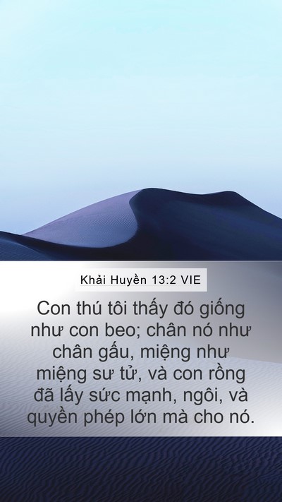 Khải Huyền 13:2 VIE Bible Verse Image