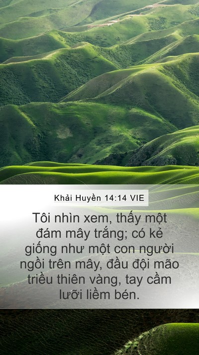 Khải Huyền 14:14 VIE Bible Verse Image