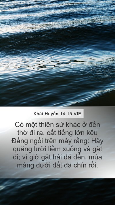 Khải Huyền 14:15 VIE Bible Verse Image