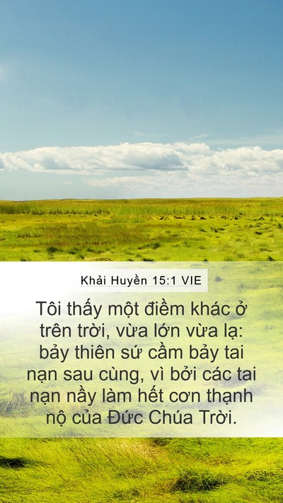 Khải Huyền 15:1 VIE Bible Verse Image
