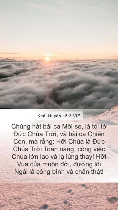 Khải Huyền 15:3 VIE Bible Verse Image