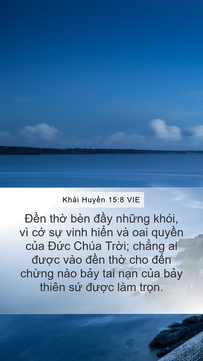 Khải Huyền 15:8 VIE Bible Verse Image