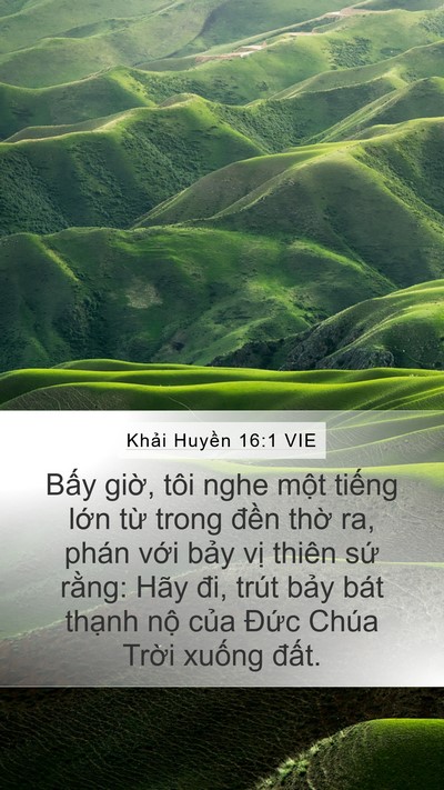 Khải Huyền 16:1 VIE Bible Verse Image