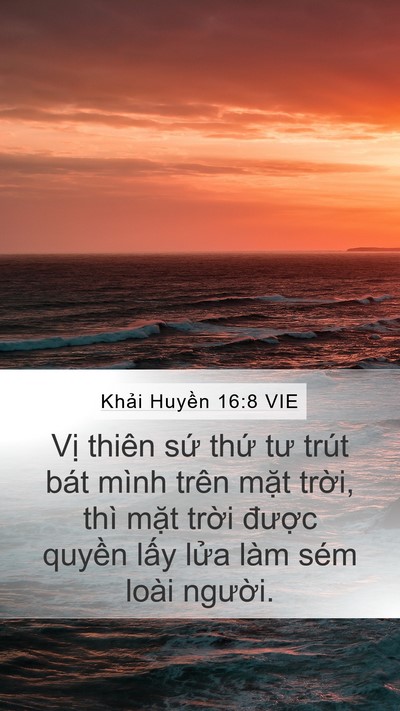 Khải Huyền 16:8 VIE Bible Verse Image